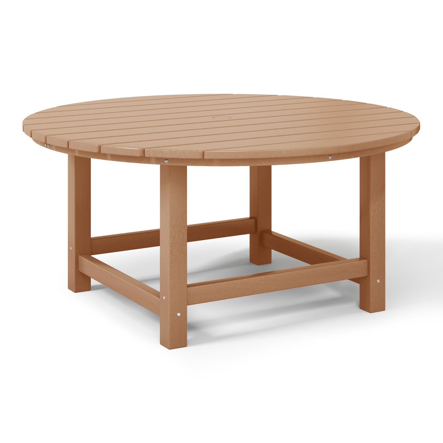 Chatham All-Weather Outdoor Round Coffee Table (38" Top) Teak Seahawk Designs Patio Coffee Tables