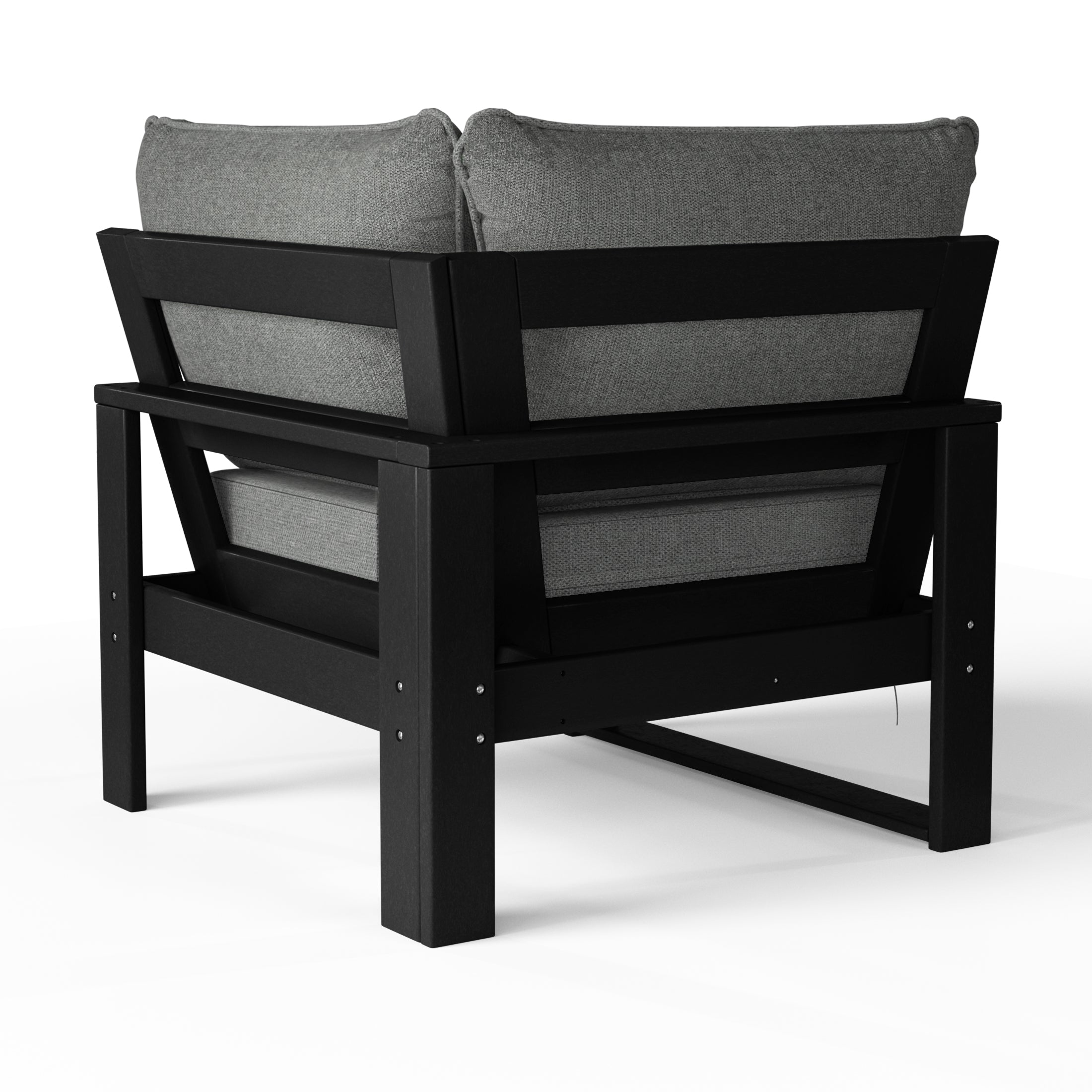 Signature All-Weather Outdoor Modular Patio Deep Seating Corner Chair (Corner Sectional Seat) Seahawk Designs Patio Chairs