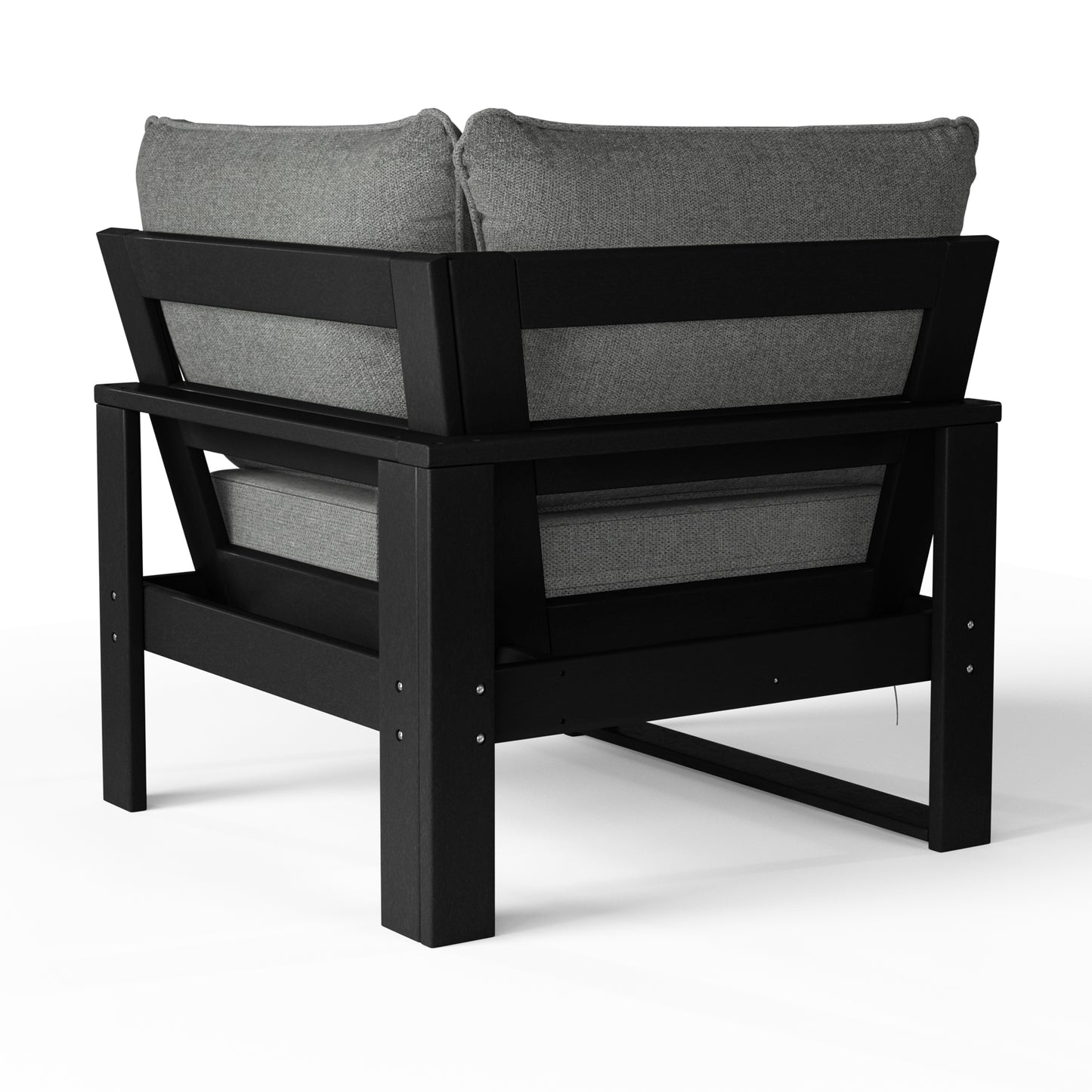Signature All-Weather Outdoor Modular Patio Deep Seating Corner Chair (Corner Sectional Seat) Seahawk Designs Patio Chairs