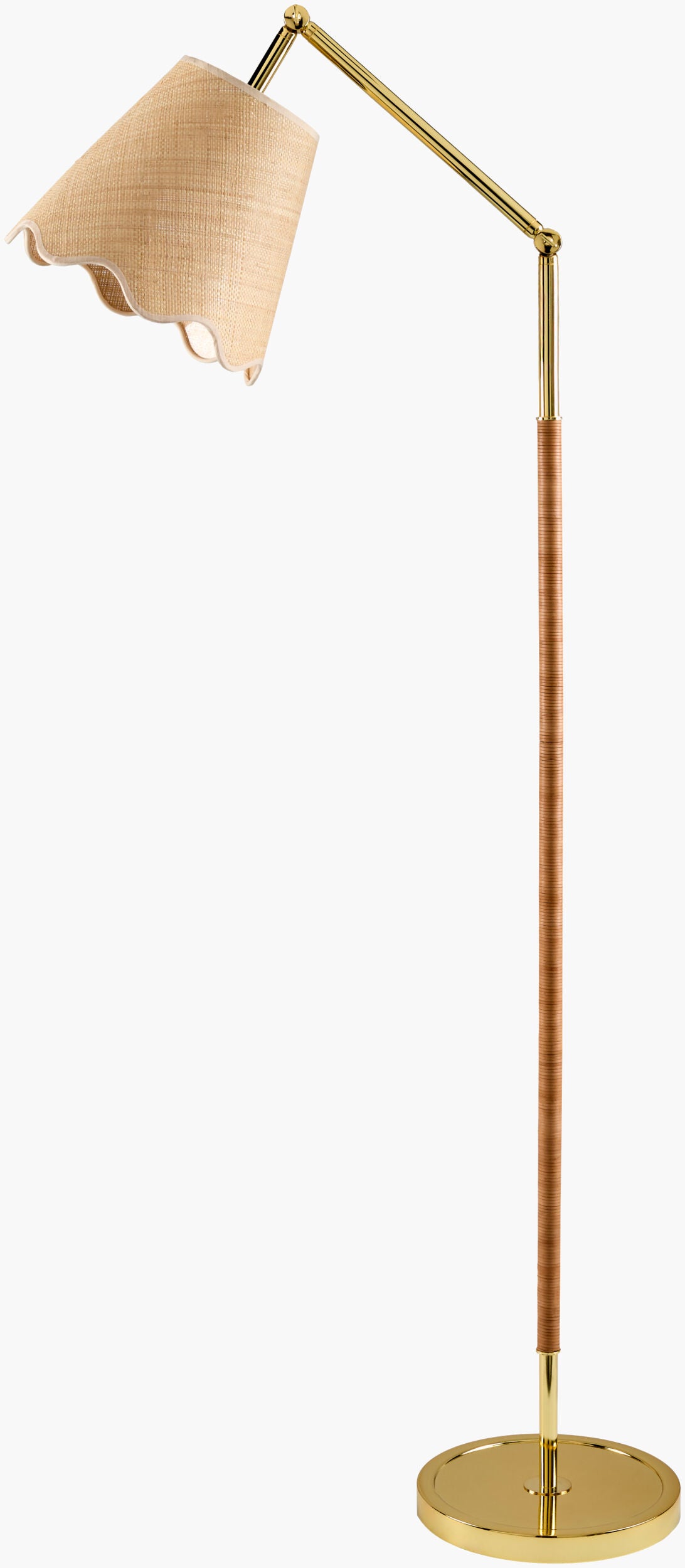 Magda Accent Floor Lamp — Metallic - Brass