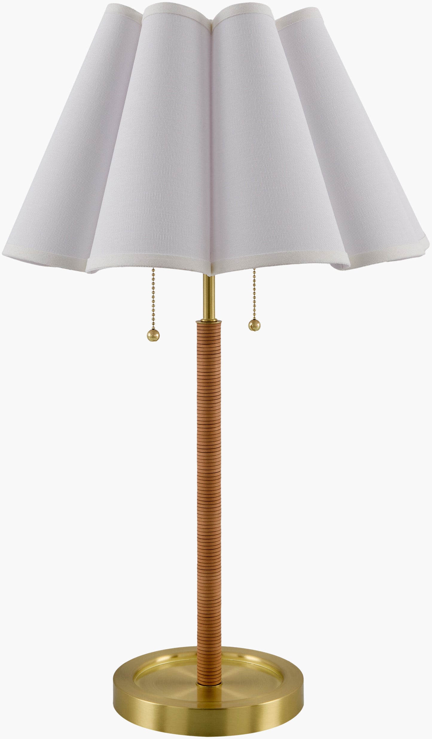 Magda Accent Table Lamp — Camel/Metallic - Brass