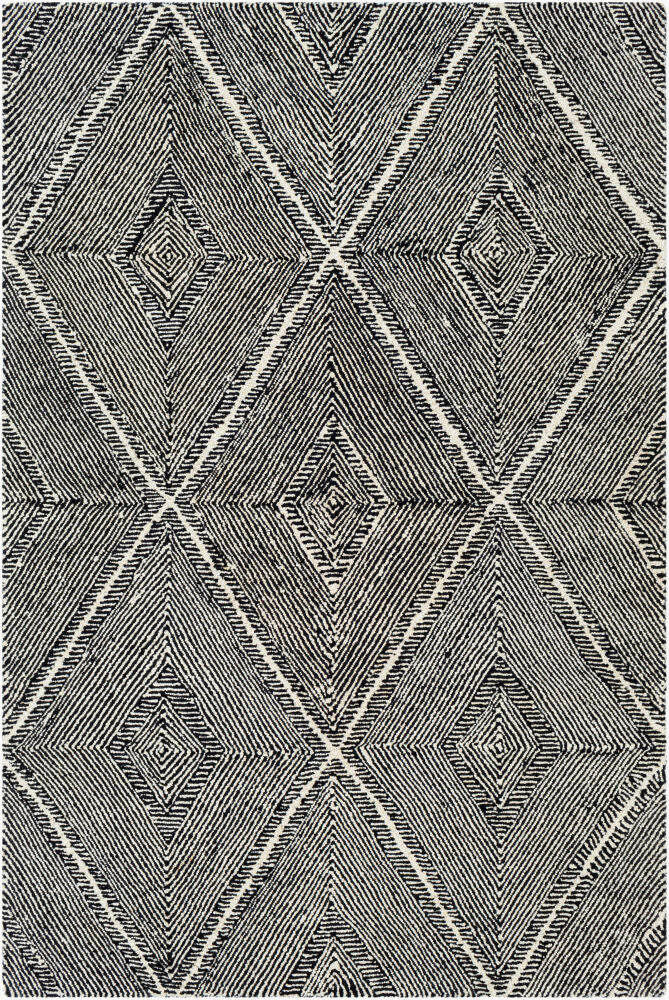 Maroc Handmade Rug — Black/Cream