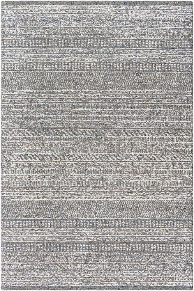 Maroc Handmade Rug — Charcoal/Cream