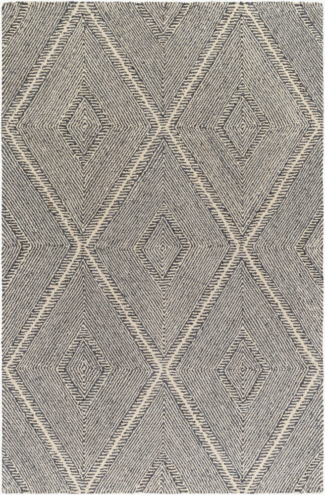 Maroc Handmade Rug — Charcoal/Cream