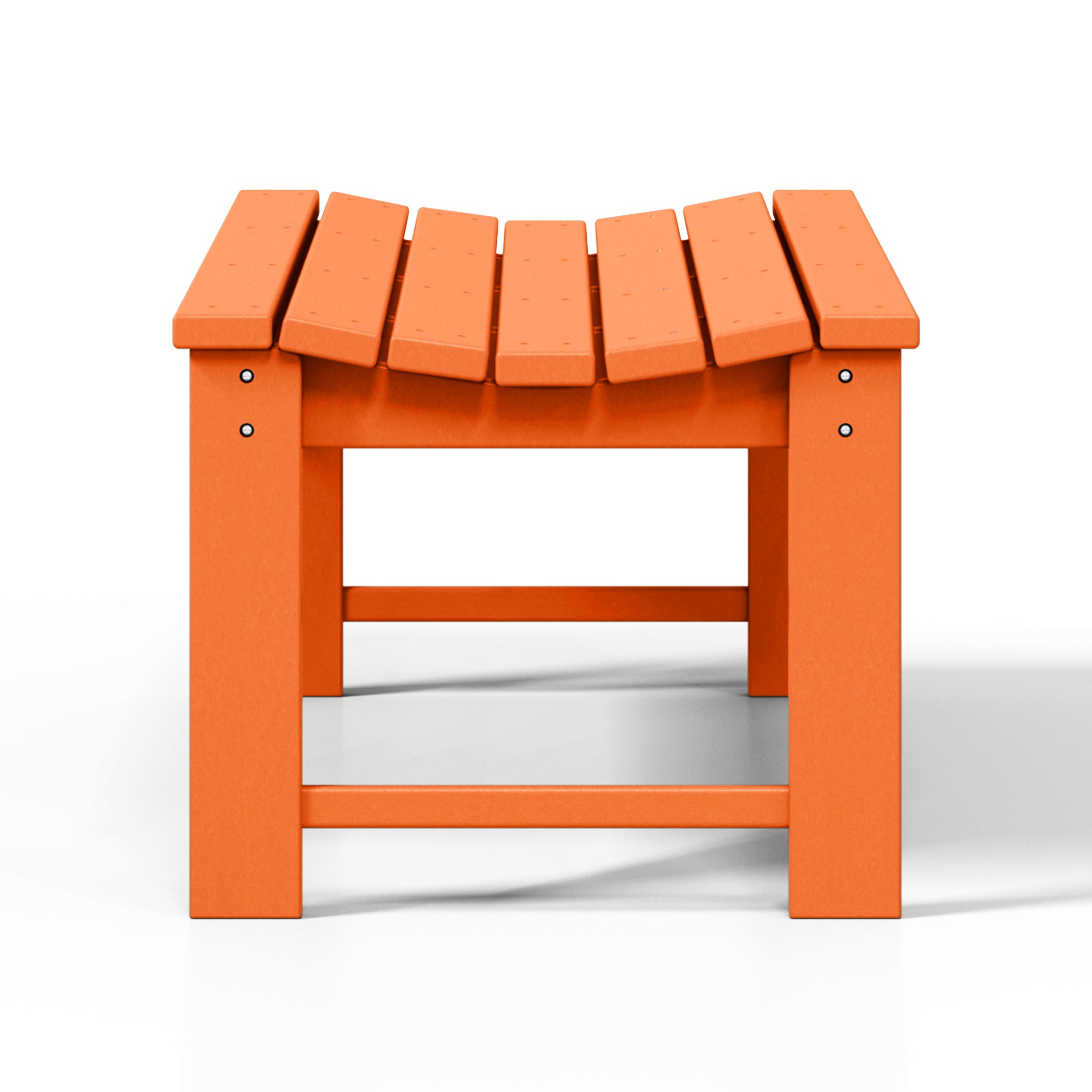 Concord All-Weather Outdoor Garden Backless Bench (46" Wide) Orange Seahawk Designs Patio Benches