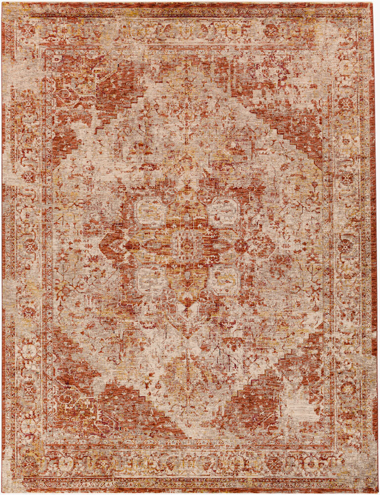Mirabel Machine Woven Rug — Cream/Dark Brown