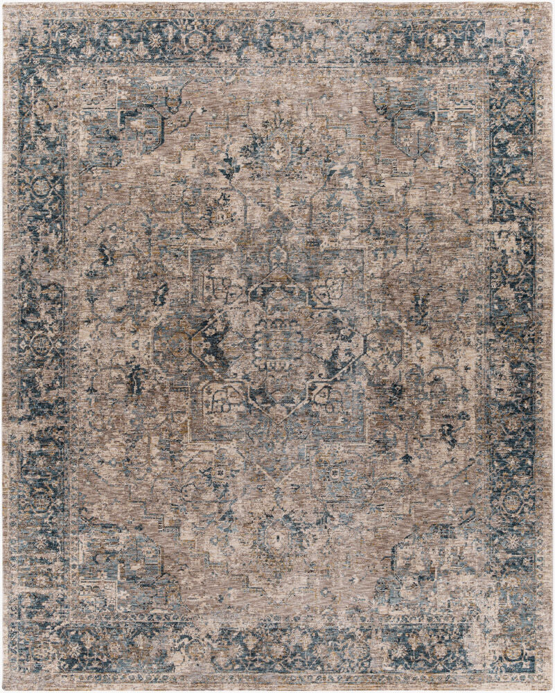 Mirabel Machine Woven Rug — Charcoal/Light Beige