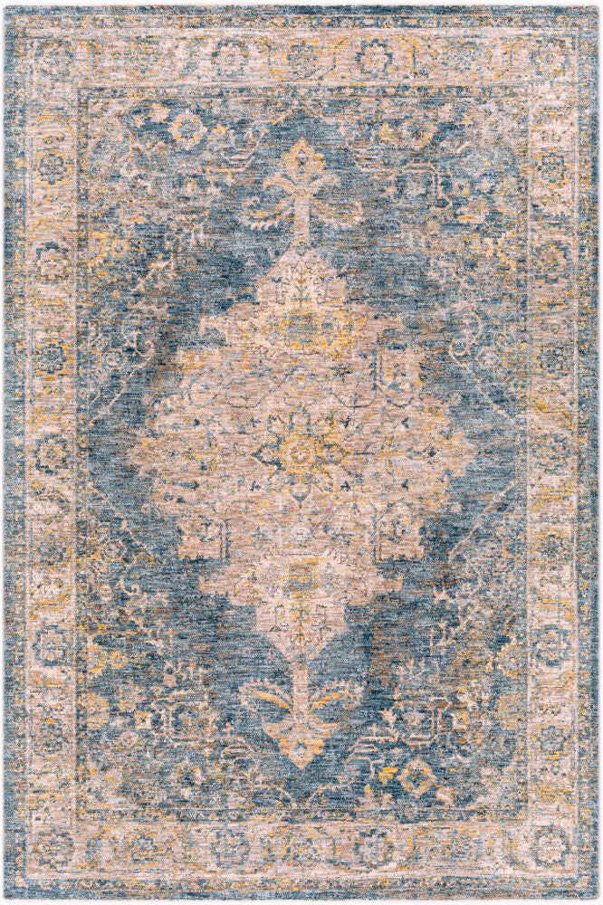 Mirabel Machine Woven Rug — Charcoal/Light Beige