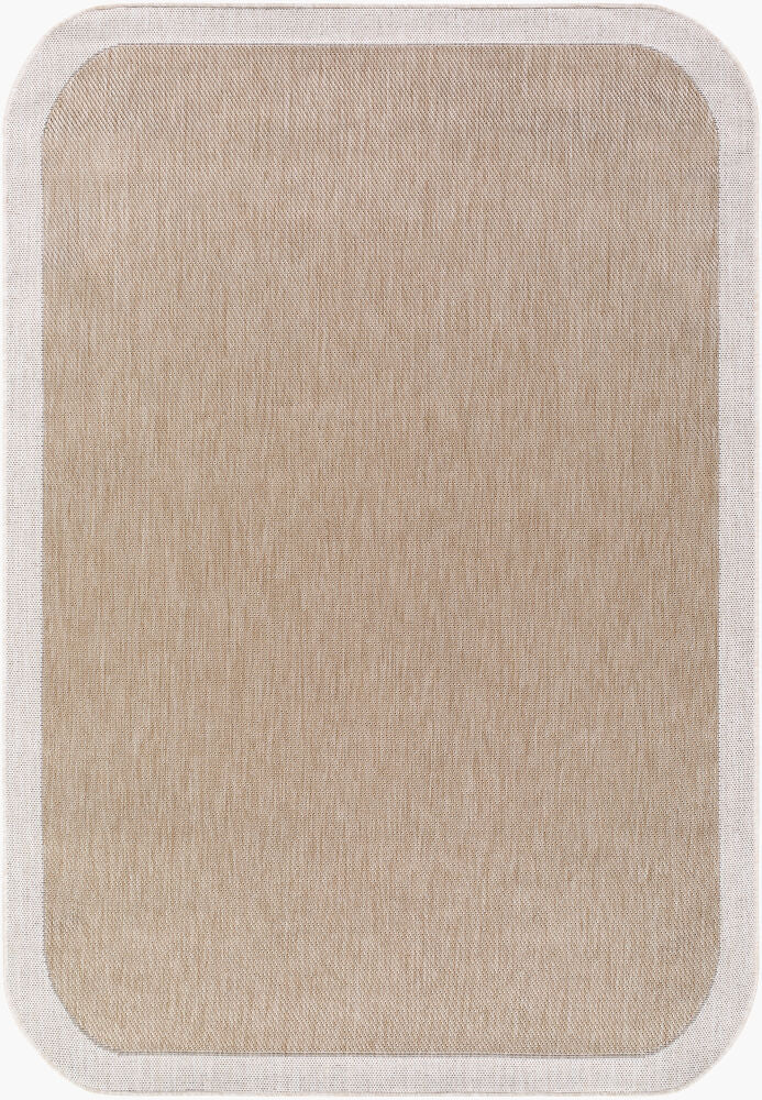 Miami Beach Machine Woven Rug — Cream/Tan