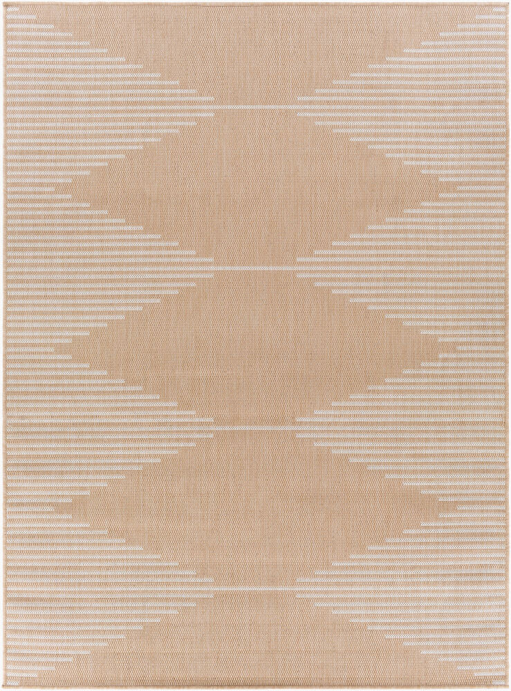 Malibu Machine Woven Rug — Beige/Light Beige