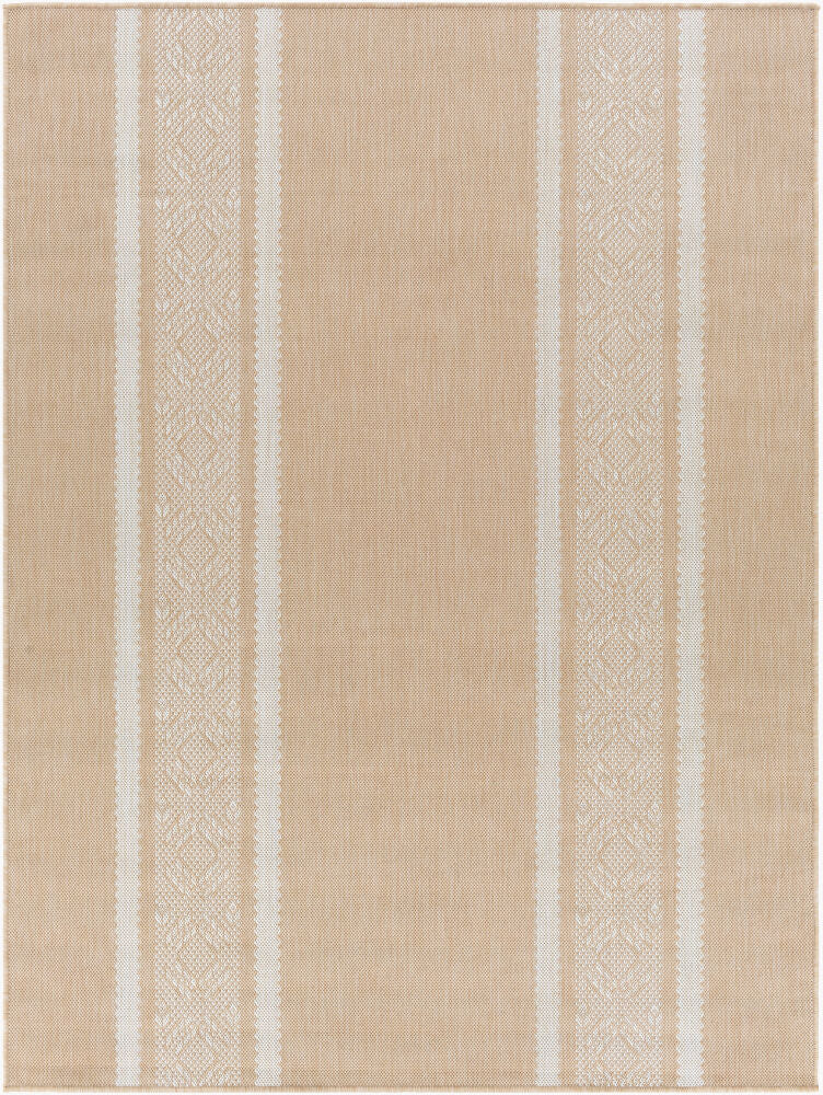 Malibu Machine Woven Rug — Beige/Tan
