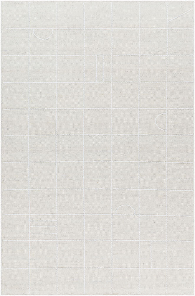 Marcela Handmade Rug — Cream/White