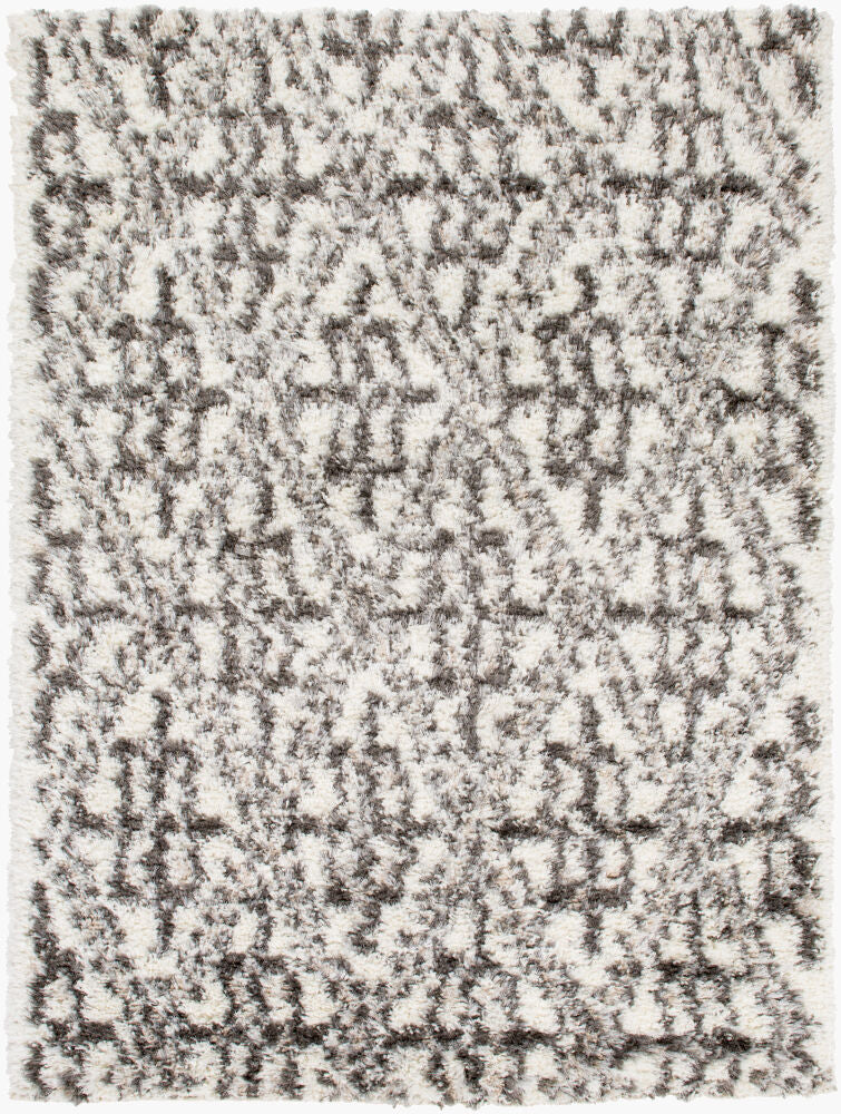 Mercer Machine Woven Rug — Charcoal/Light Beige