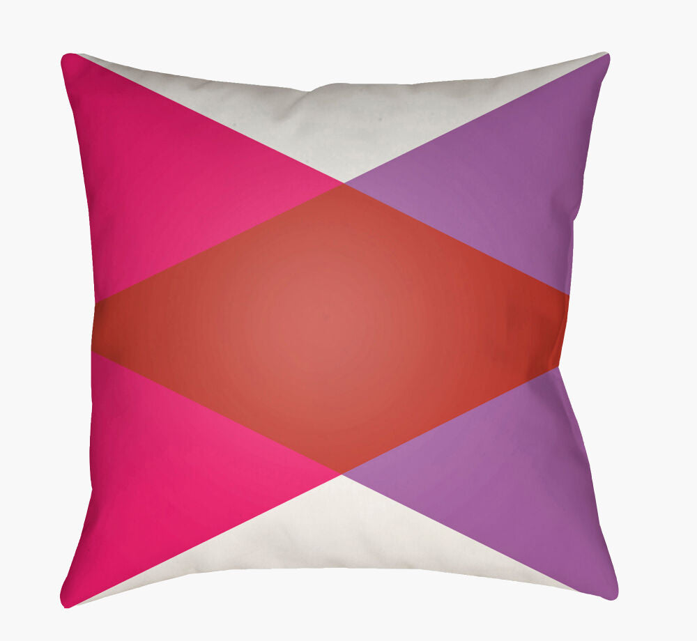 Moderne Accent Pillow — Purple/Red