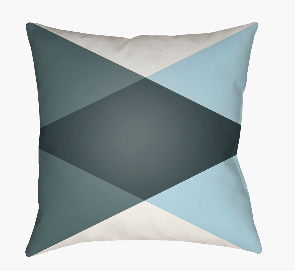 Moderne Accent Pillow — Charcoal/Dark Green