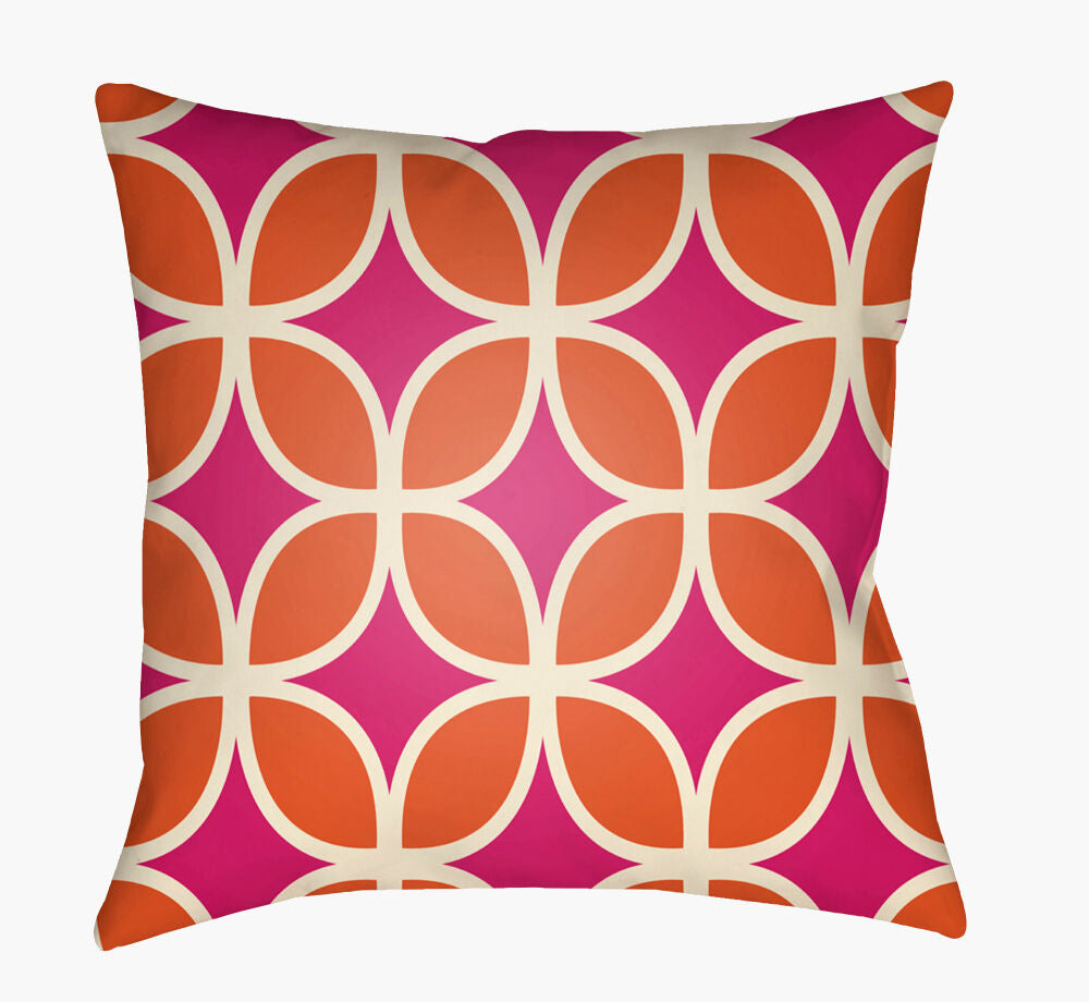 Moderne Accent Pillow — Cream/Fuchsia