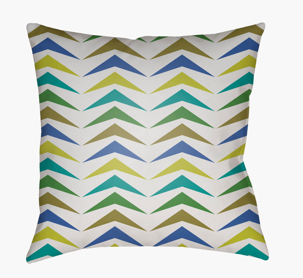 Moderne Accent Pillow — Blue/Green