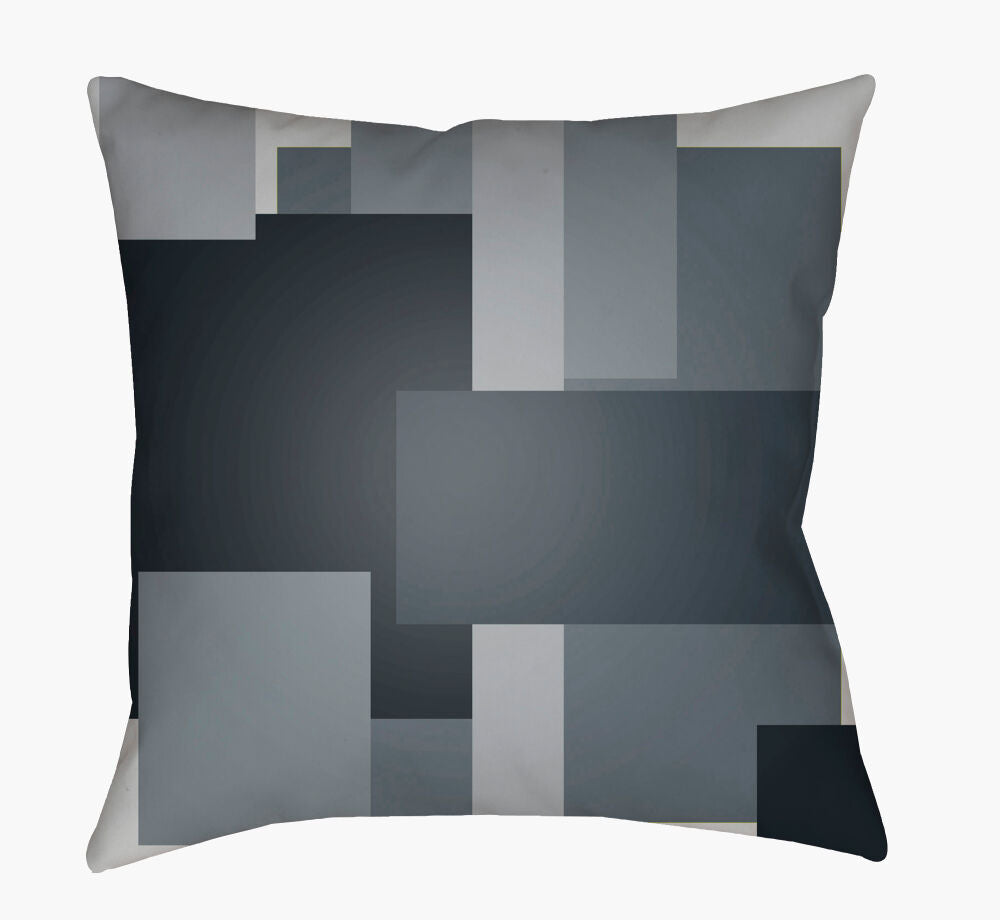 Moderne Accent Pillow — Black/Medium Gray