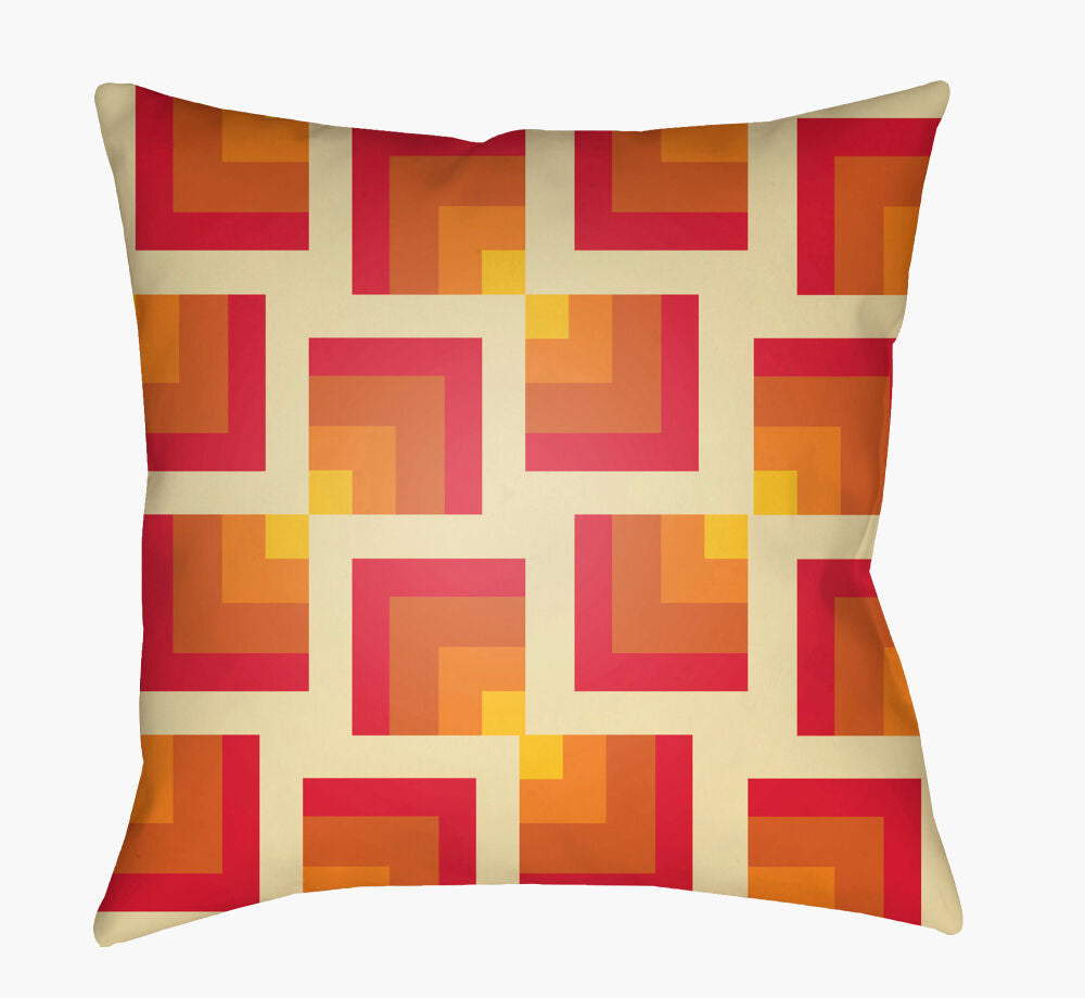 Moderne Accent Pillow — Burnt Orange/Orange