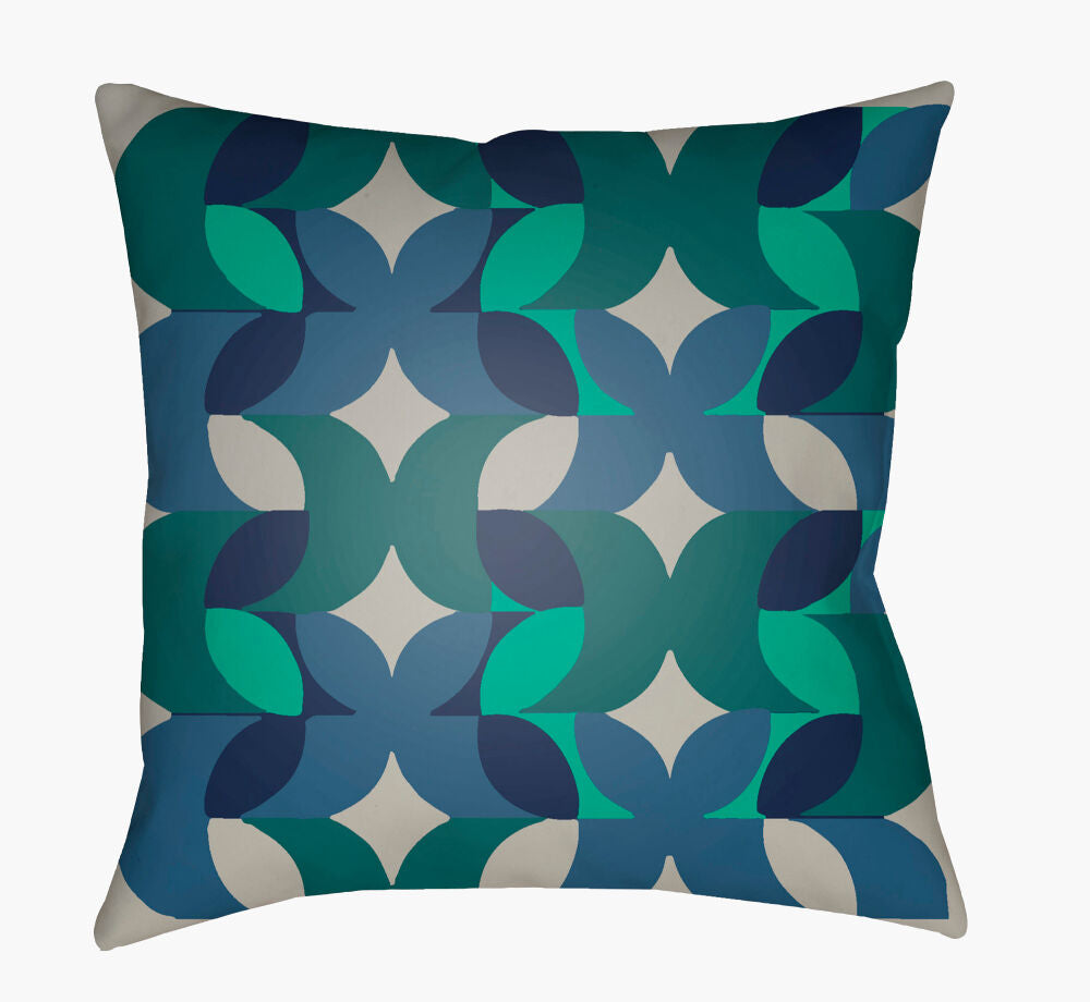 Moderne Accent Pillow — Blue/Dark Blue
