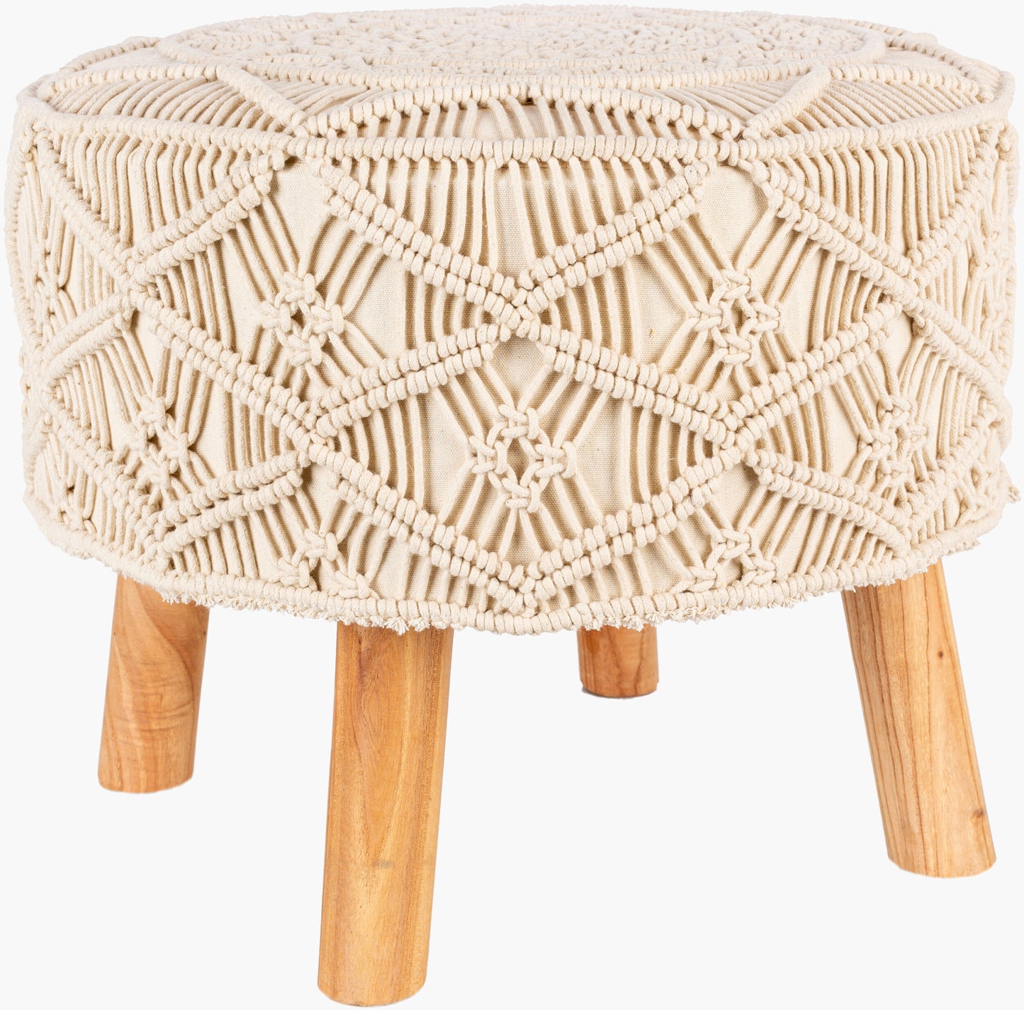 Mandala Ottoman — Beige/Brown