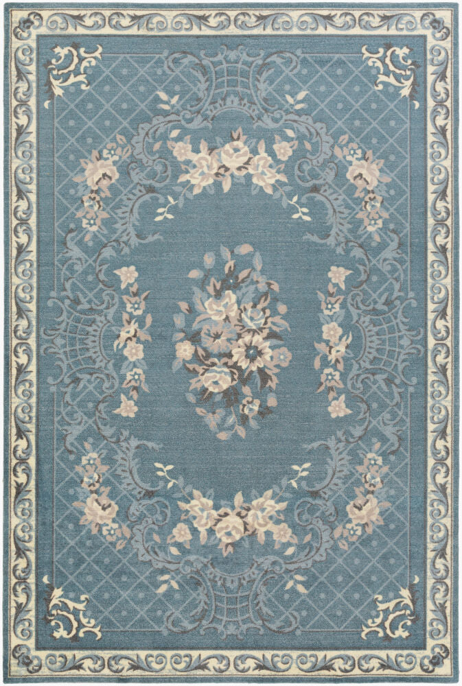 Madeline Machine Woven Rug — Charcoal/Denim