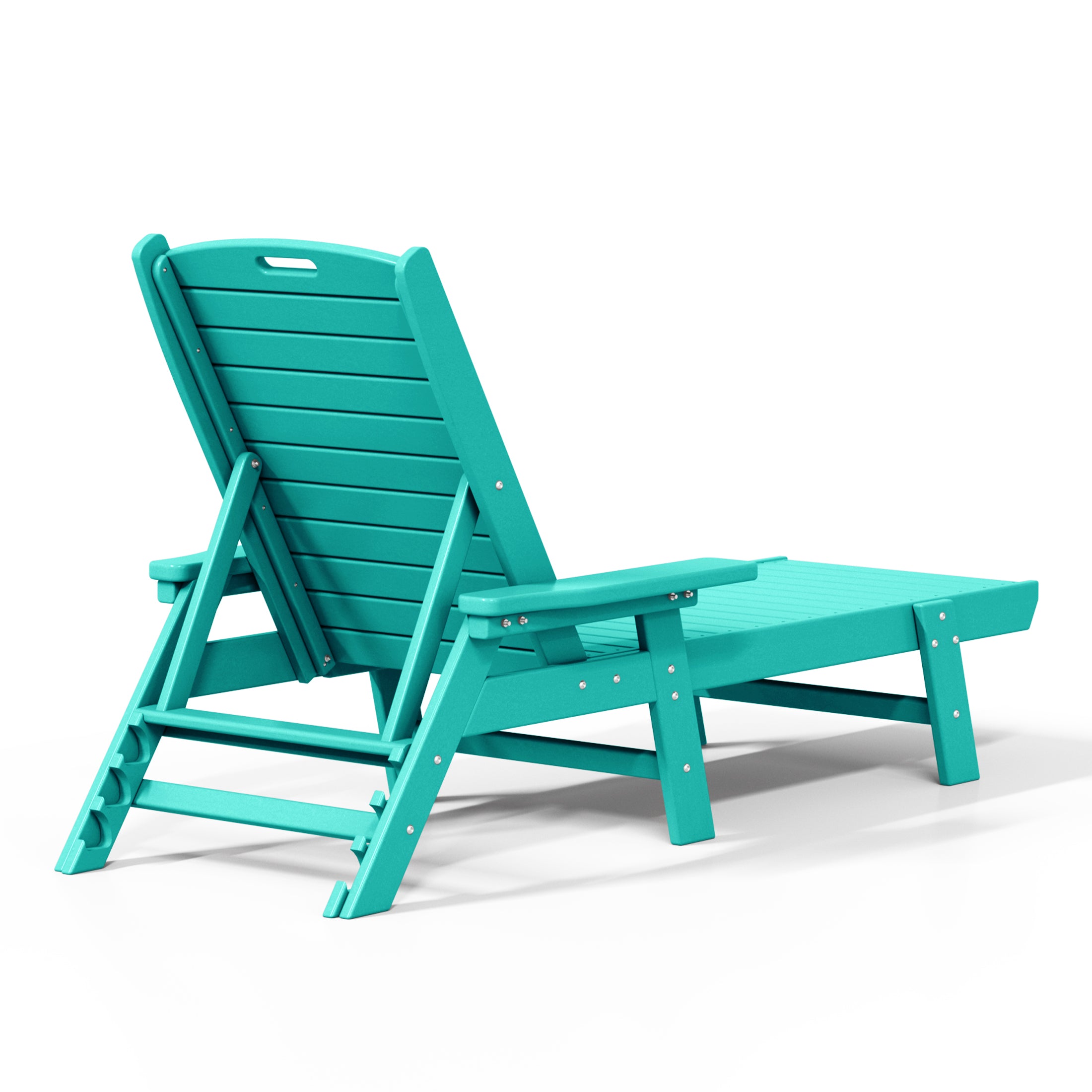 Santa Monica All-Weather Outdoor Reclining Sun Lounger with Arm Rests Seahawk Designs Patio Chaise Lounges
