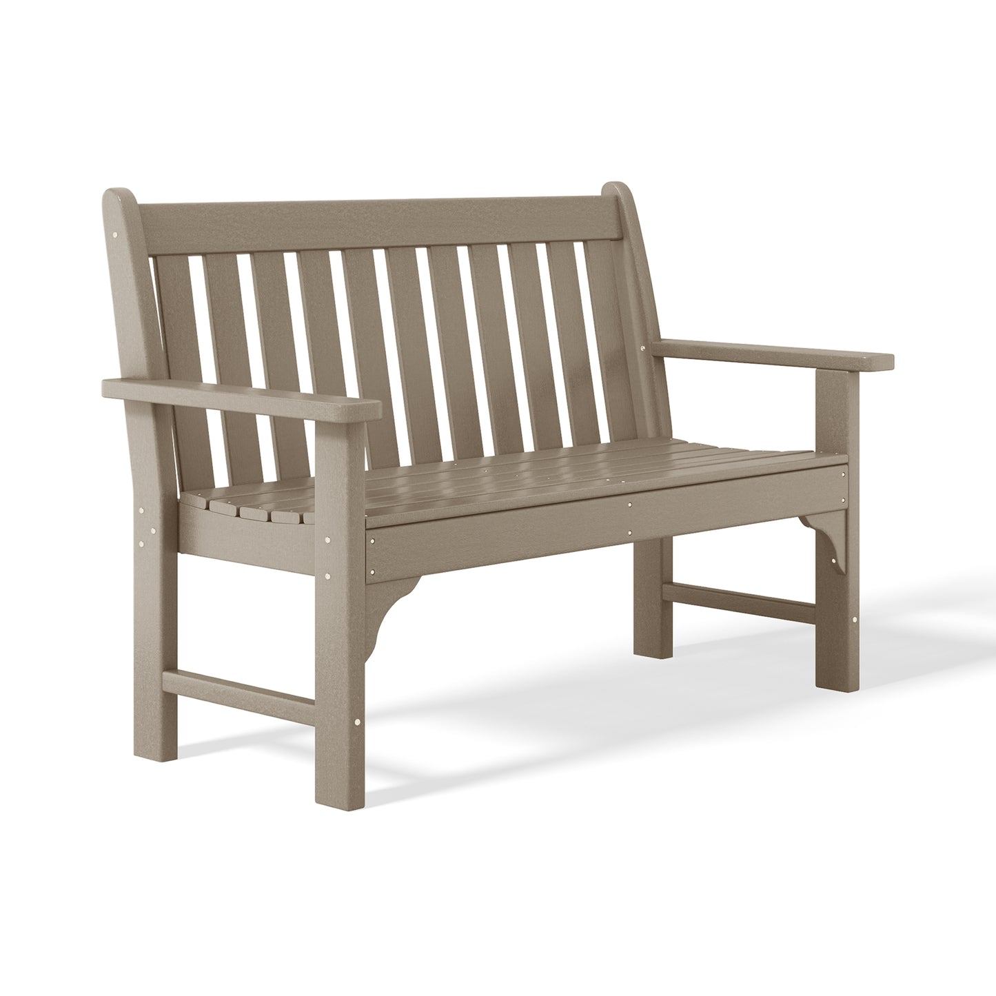 Tuscany 51" Garden Bench Weathered Wood Seahawk Designs Patio Benches
