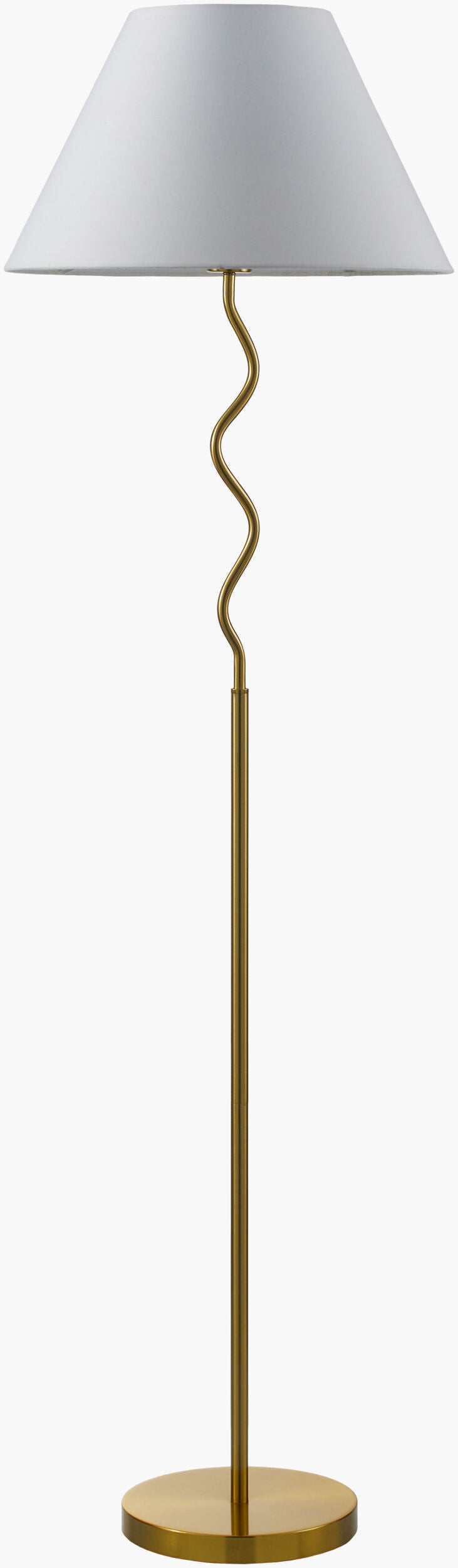 Meander Accent Floor Lamp — Metallic - Brass
