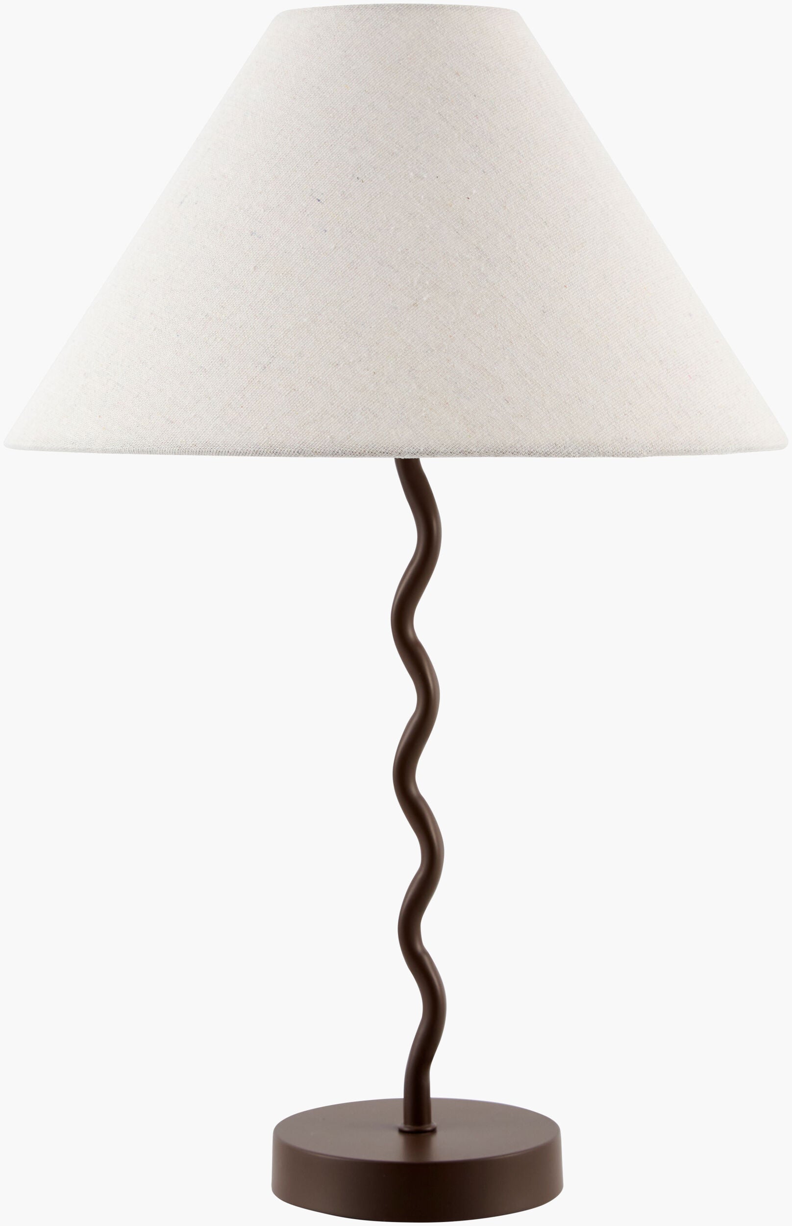Meander Accent Table Lamp — Dark Brown