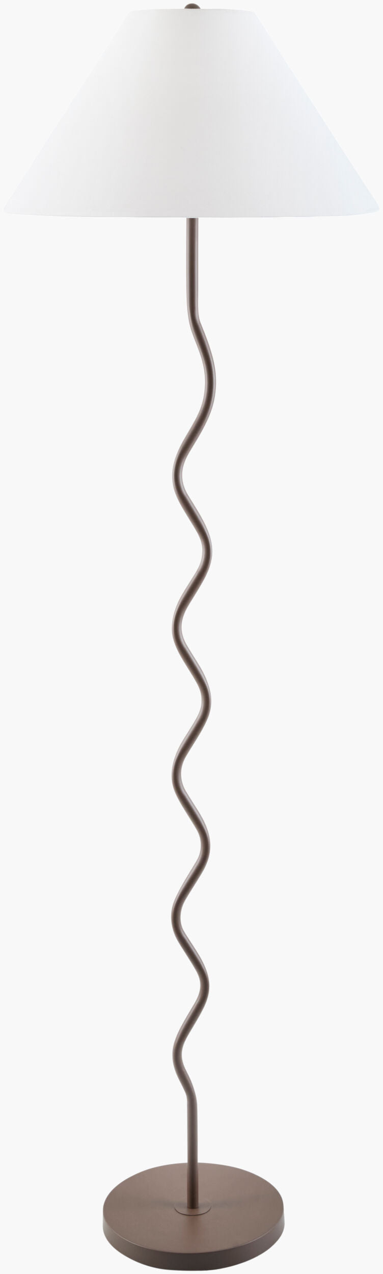 Meander Accent Floor Lamp — Dark Brown