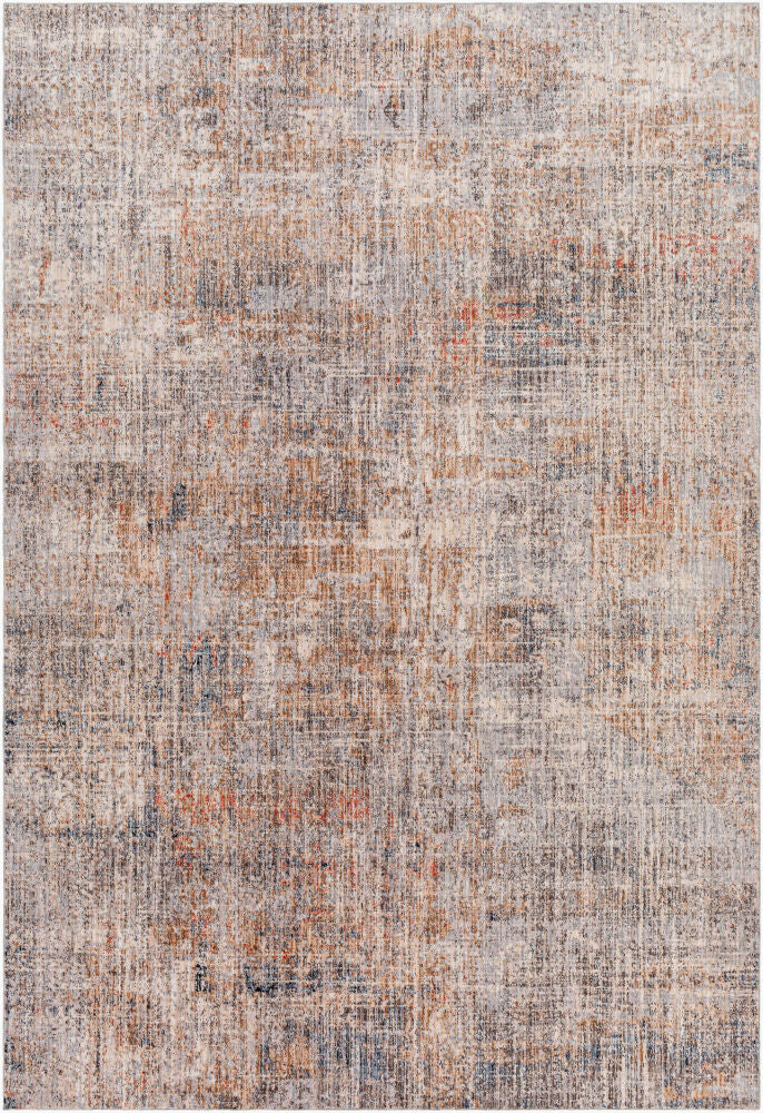 Merit Machine Woven Rug — Beige/Burnt Orange