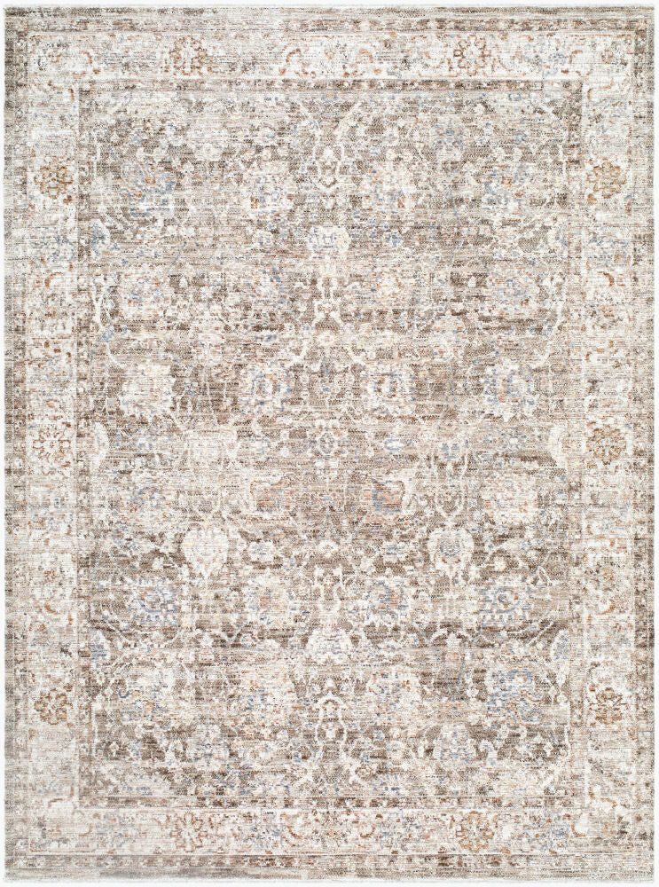 Mansfield Machine Woven Rug — Brown/Cream