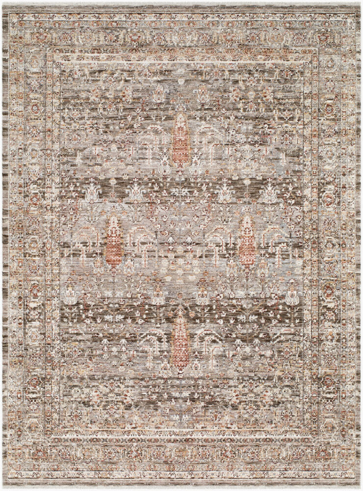 Mansfield Machine Woven Rug — Brown/Cream