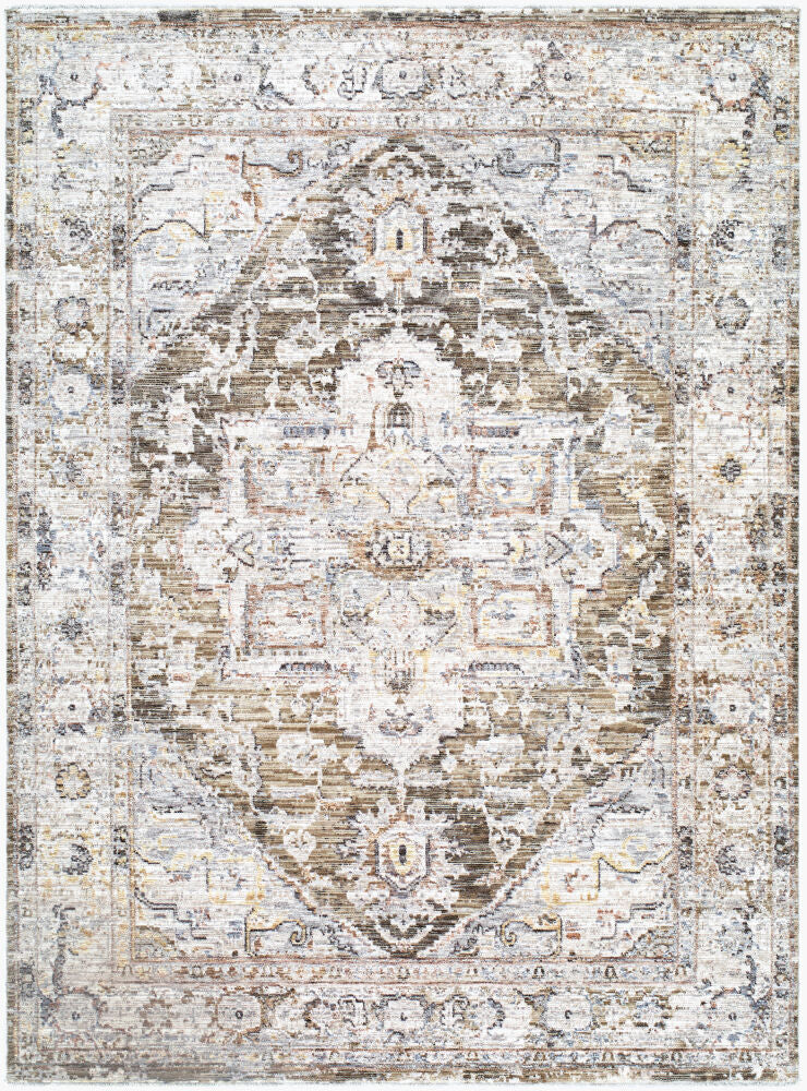 Mansfield Machine Woven Rug — Brown/Cream