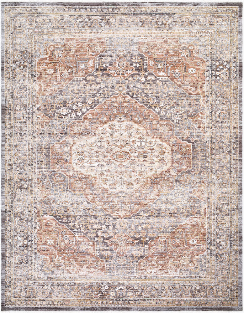 Mansfield Machine Woven Rug — Brown/Cream