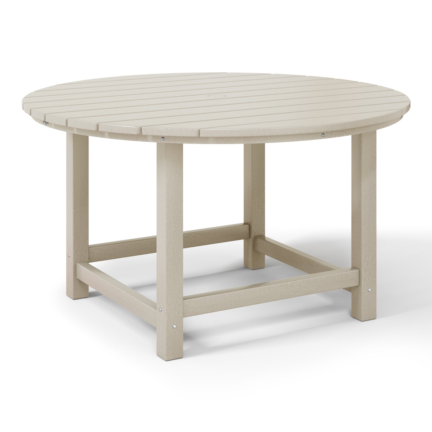 Tiny Terraces Kids' All-Weather Outdoor Round Dining Table (38" Wide) Sand Seahawk Designs Kids Patio Dining Tables