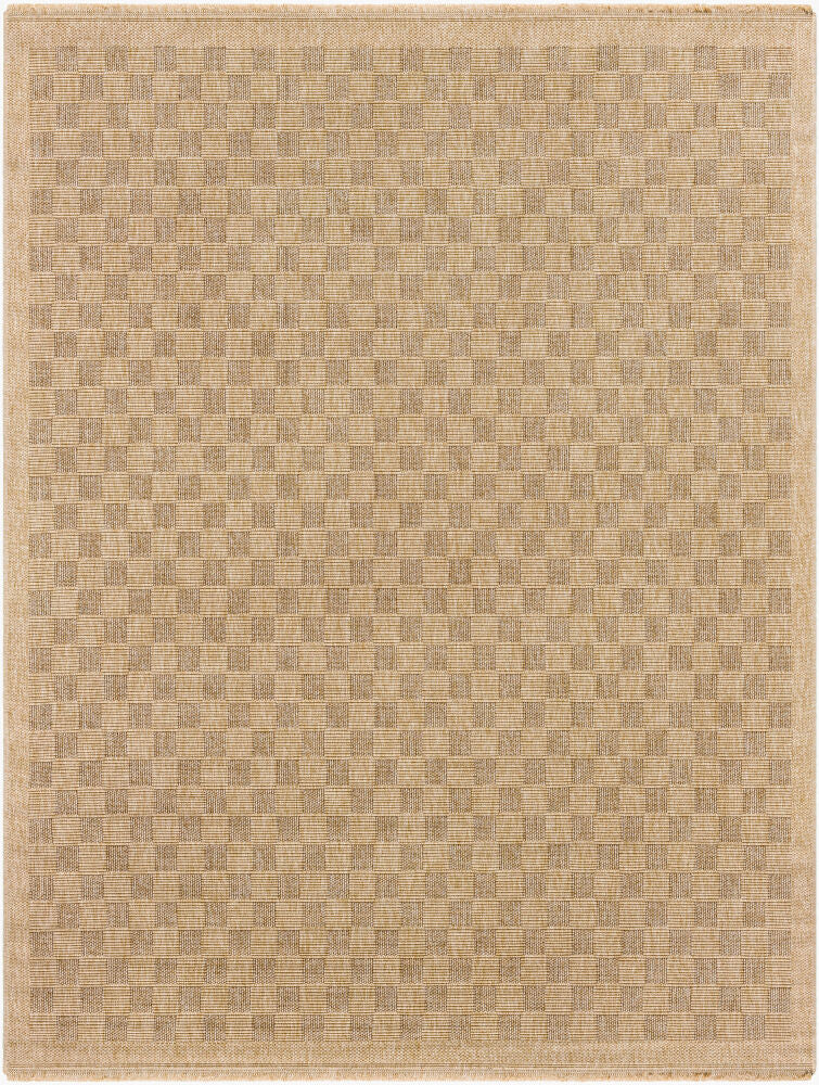 Mirage Machine Woven Rug — Dark Brown/Tan
