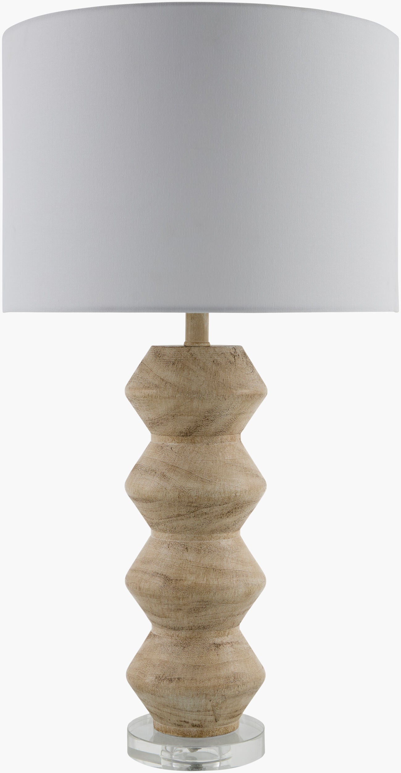 Mungo Accent Table Lamp — Clear/Ivory