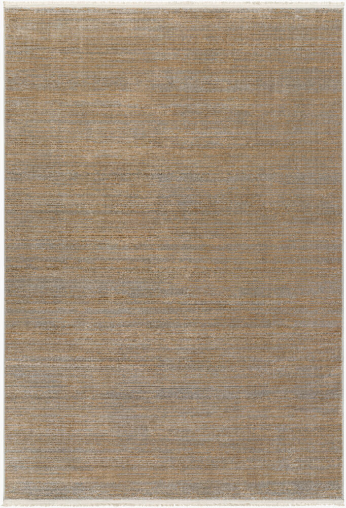 Masha Machine Woven Rug — Gray/Light Brown