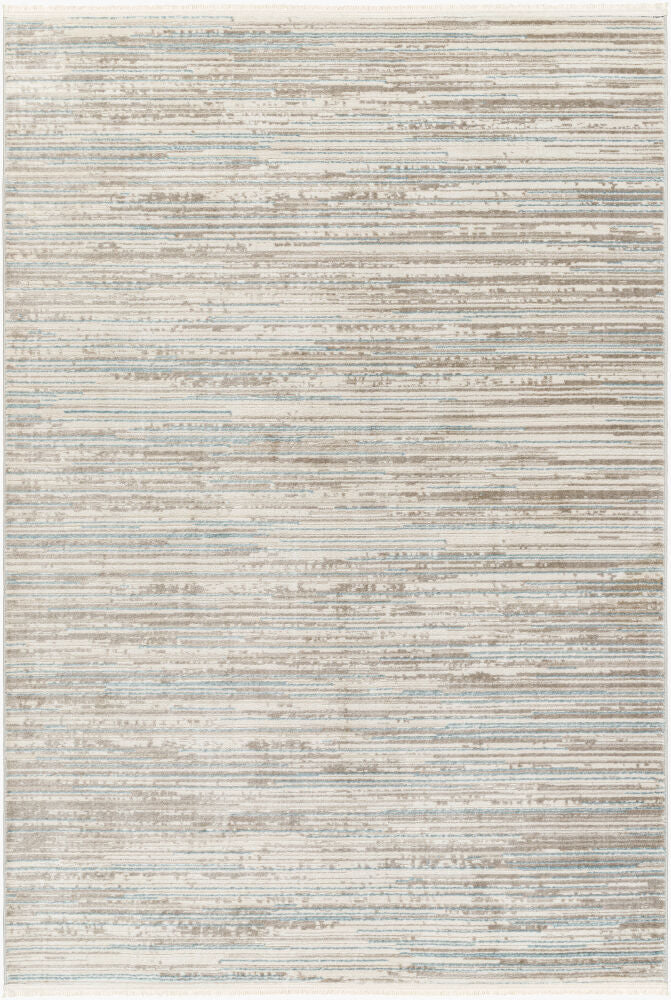Masha Machine Woven Rug — Cream/Denim