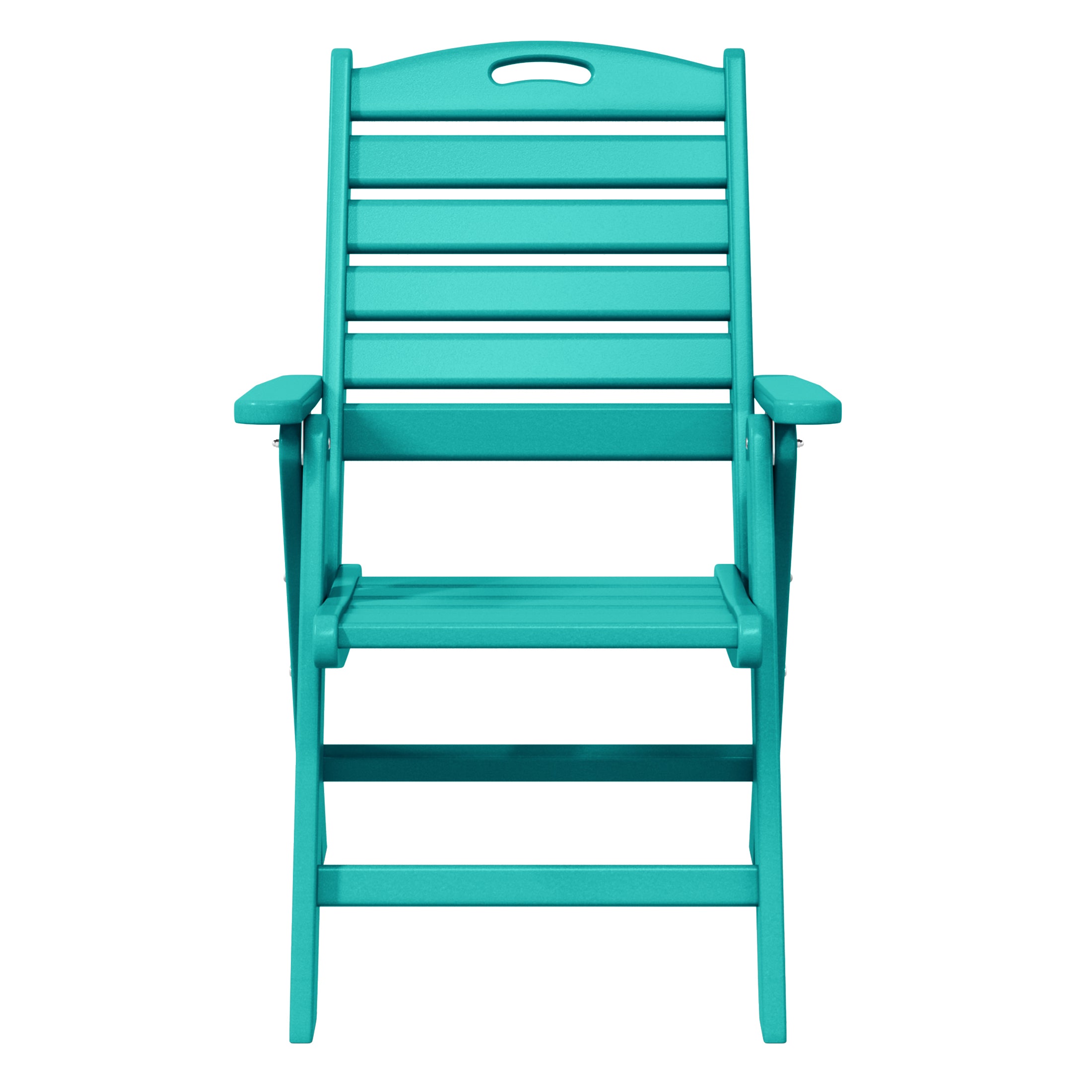 Aarhus Folding High back Dining Chair (Set of 2) Turquoise Seahawk Designs Patio Dining Chairs