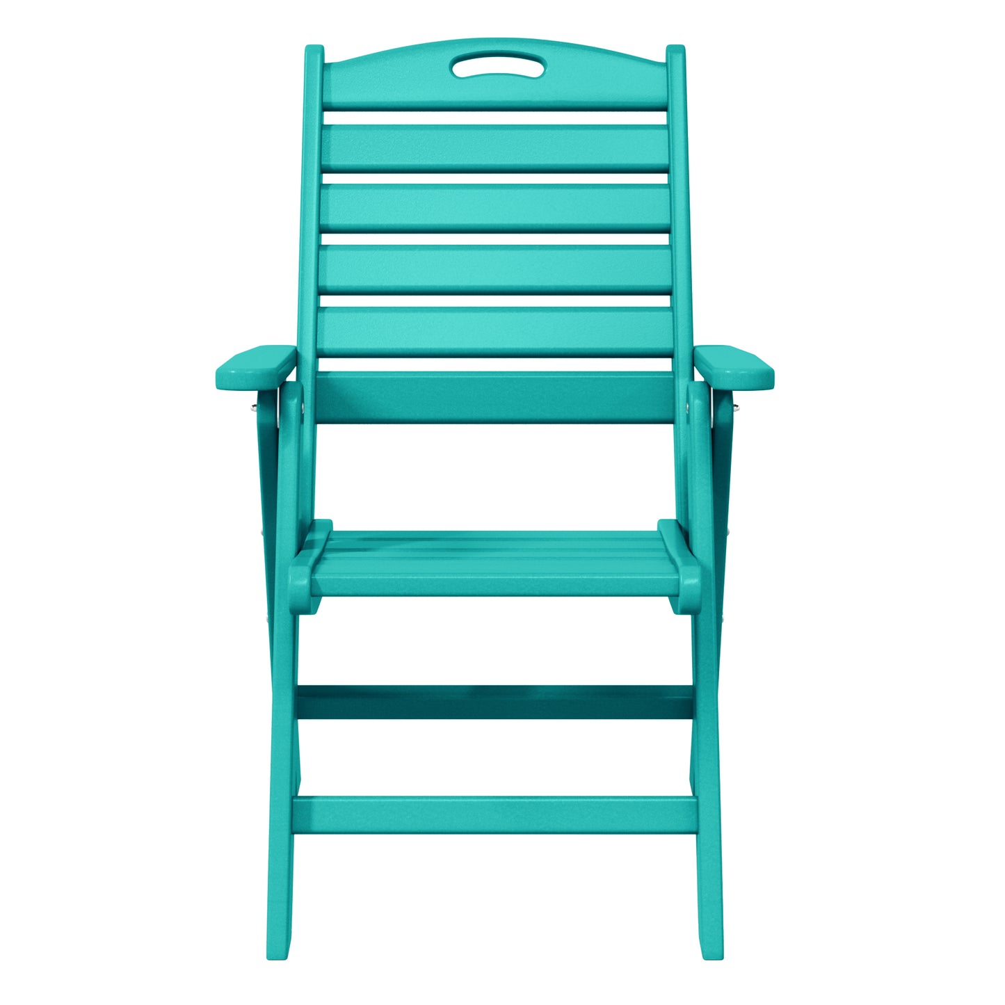 Aarhus Folding High back Dining Chair (Set of 2) Turquoise Seahawk Designs Patio Dining Chairs