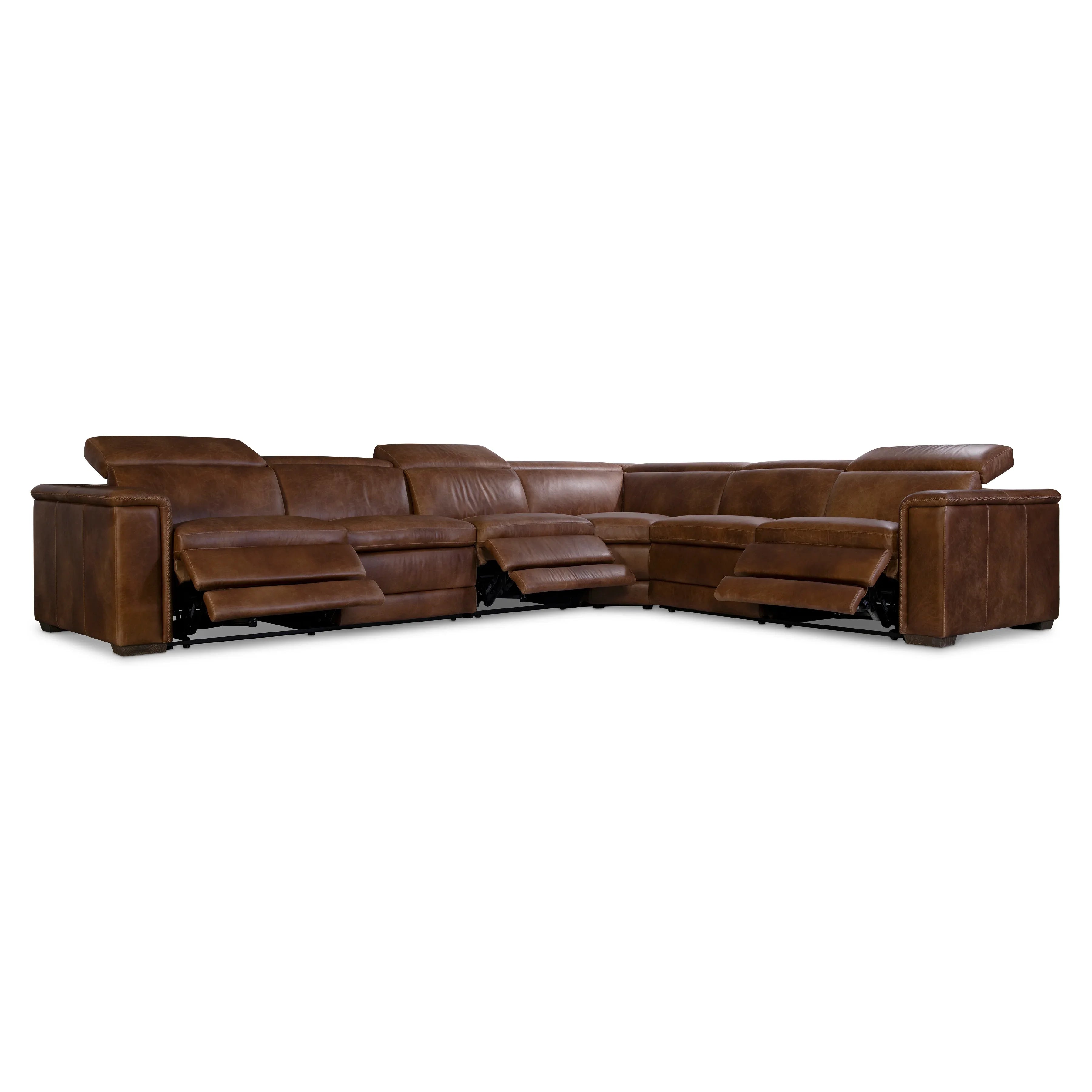 Lioni Leather Power Motion Sectional Bernhardt Living