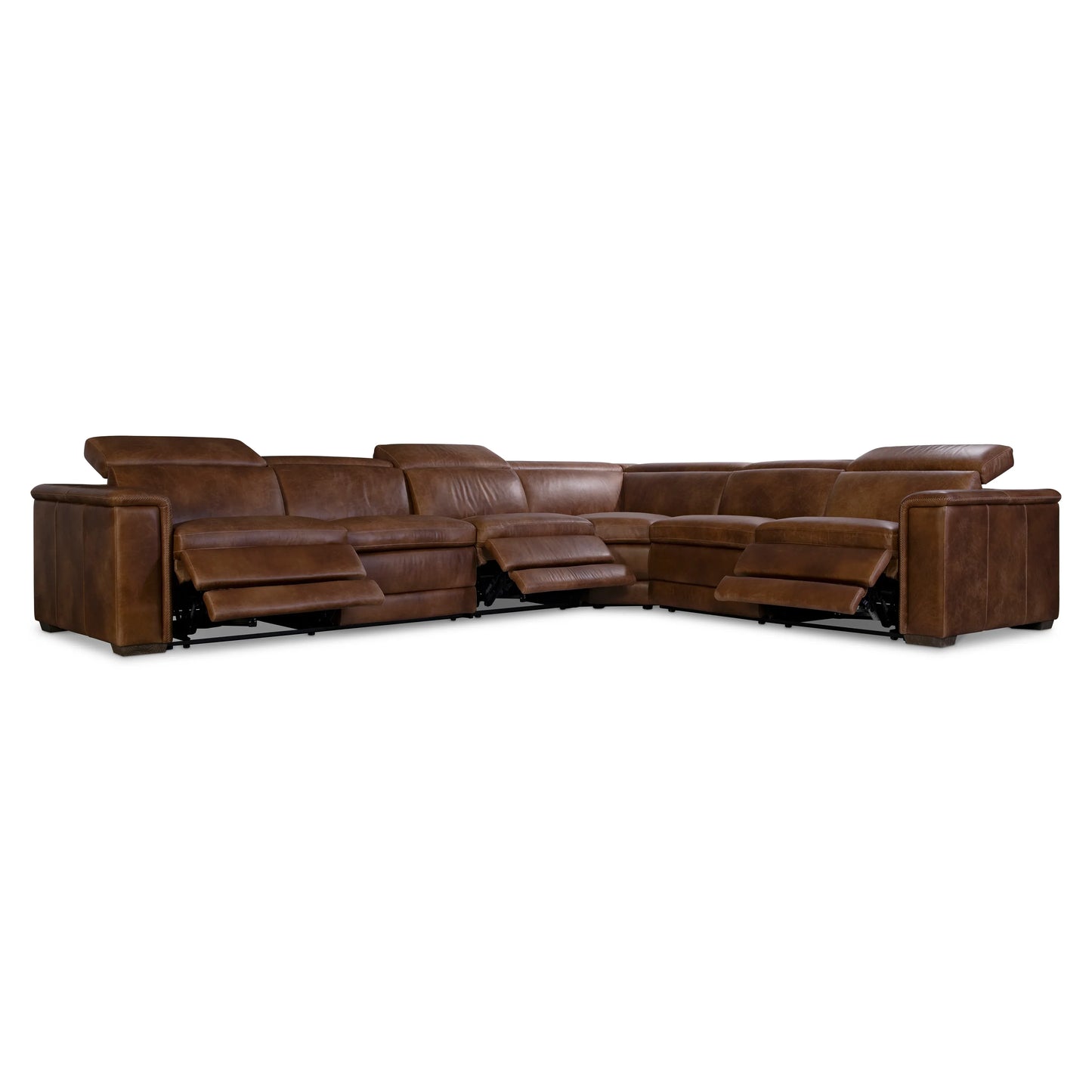 Lioni Leather Power Motion Sectional Bernhardt Living