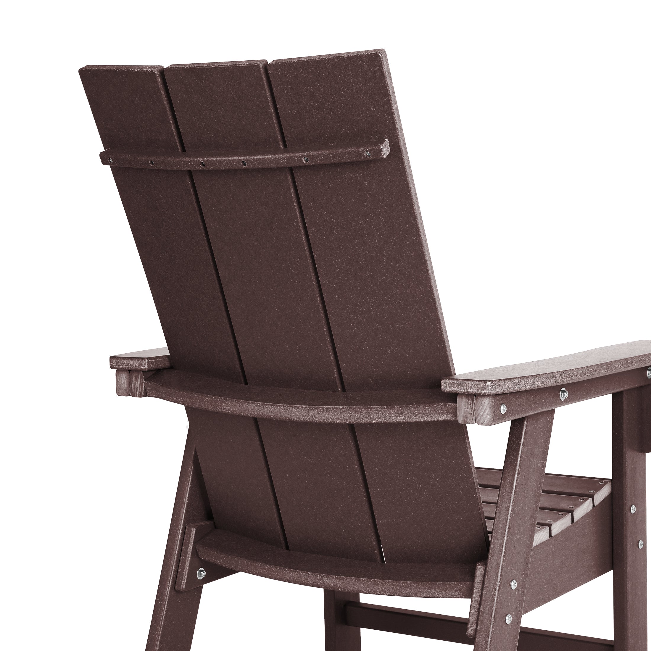 Malibu Modern All-Weather Outdoor Contoured Adirondack Dining Chair Seahawk Designs Patio Dining Chairs
