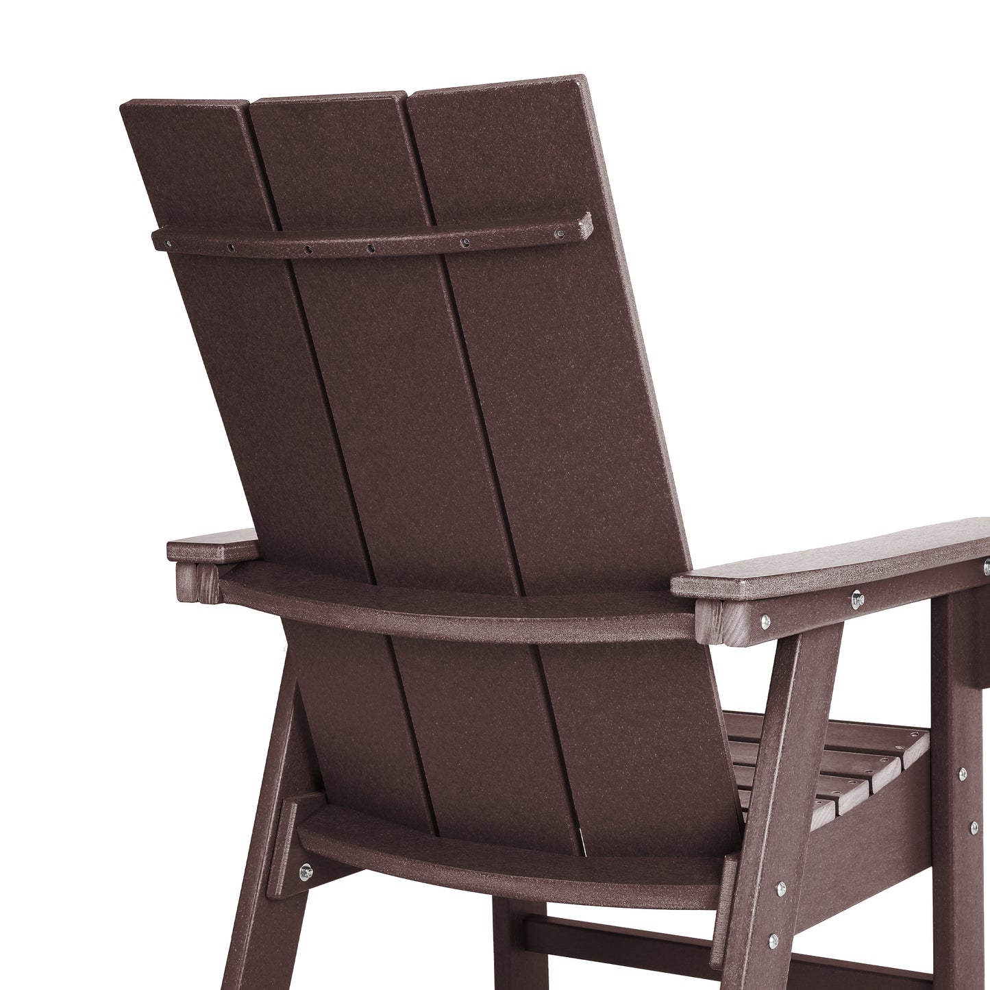 Malibu Modern All-Weather Outdoor Contoured Adirondack Dining Chair Seahawk Designs Patio Dining Chairs