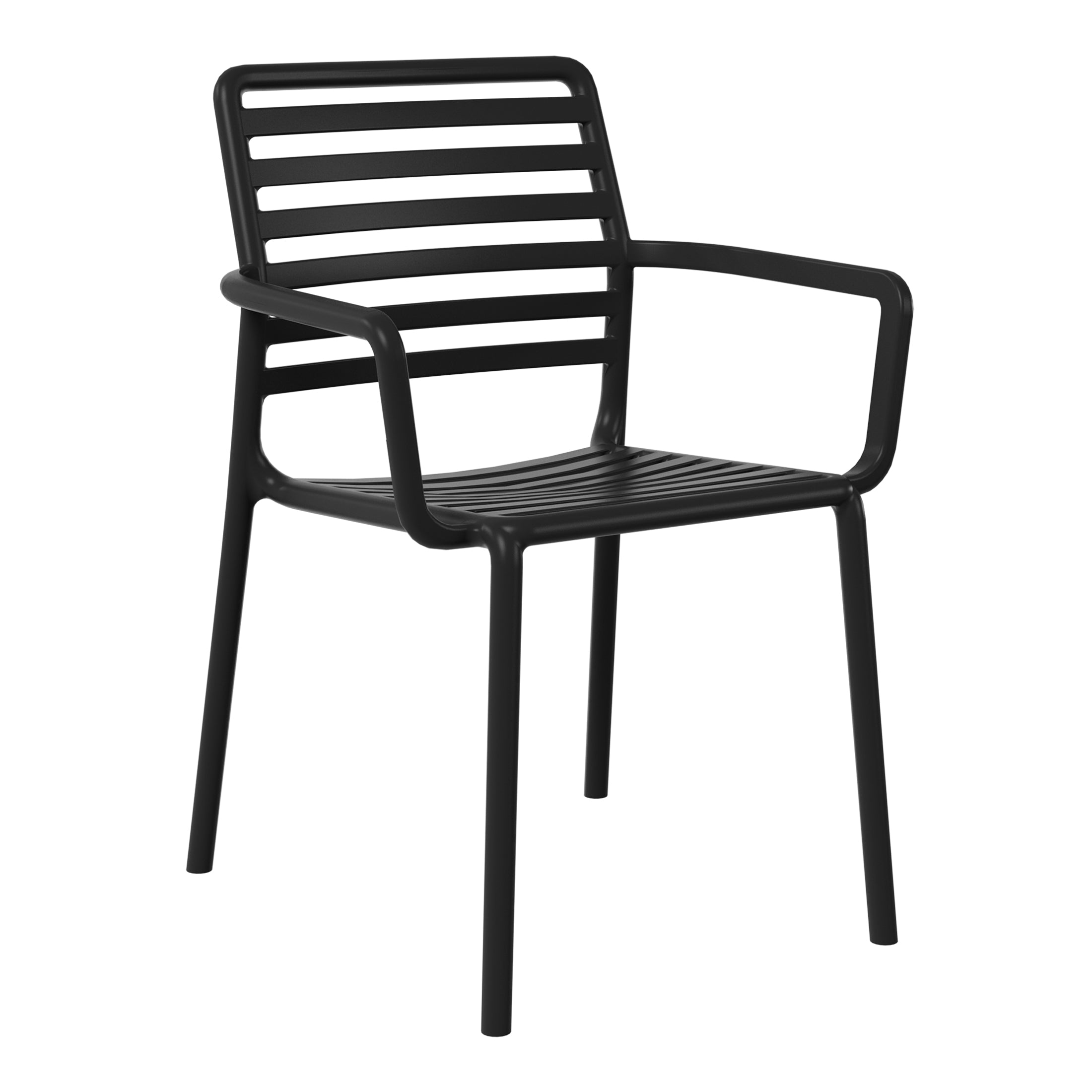 Polyform Stacking Dining Arm Chair (Set of 4) Seahawk Designs Patio Dining Chairs