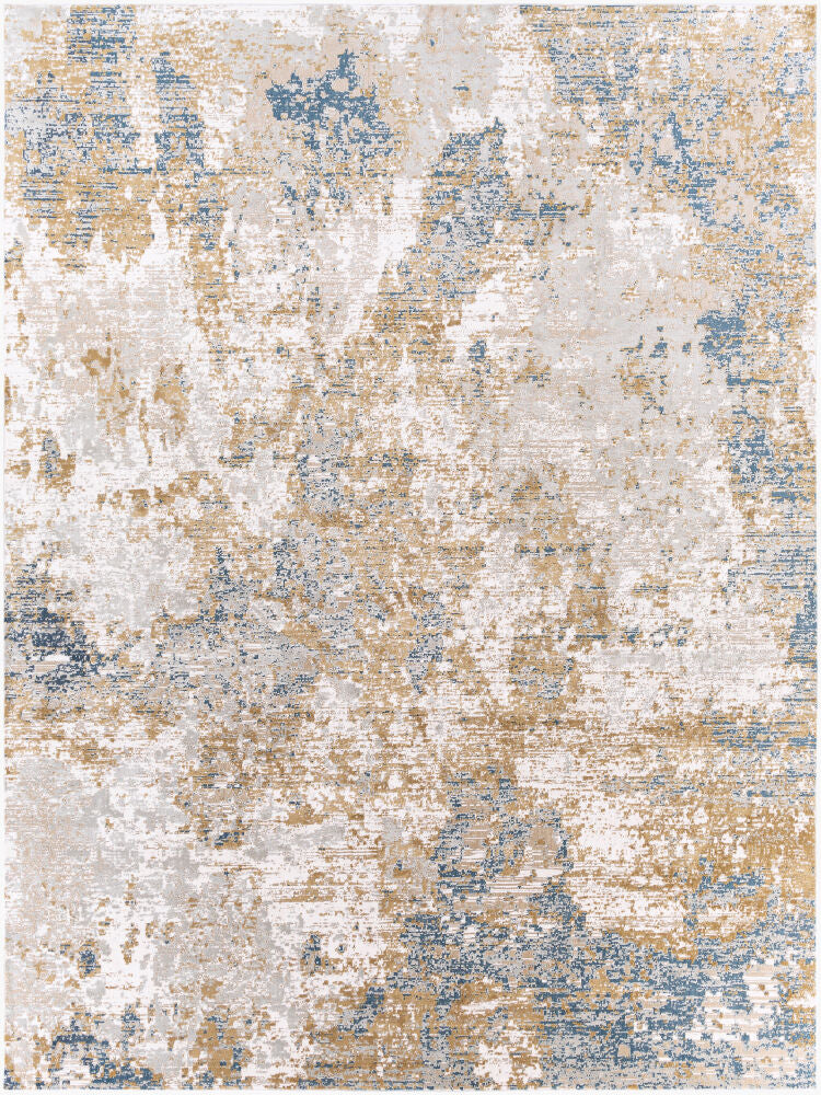 Milano Machine Woven Rug — Dark Blue/Light Gray