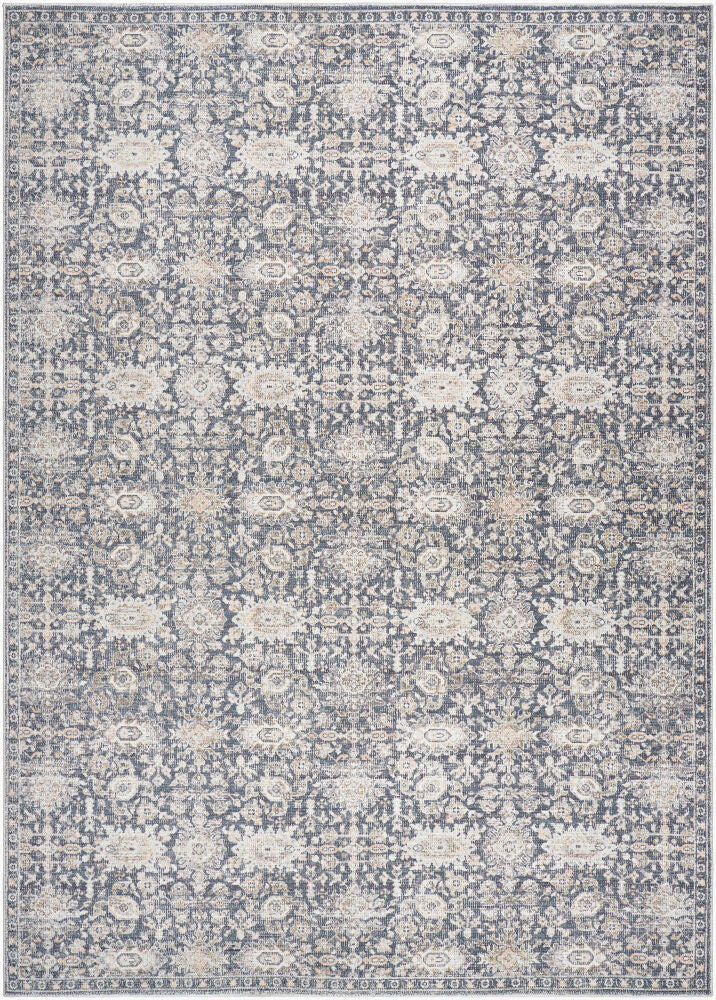 Marlon Machine Woven Rug — Black/Charcoal